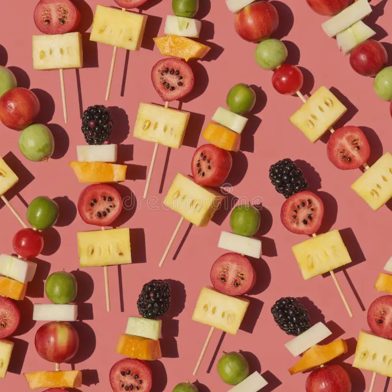 Pinchos de fruta