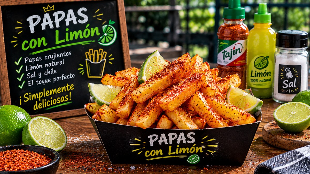 Papas con limón